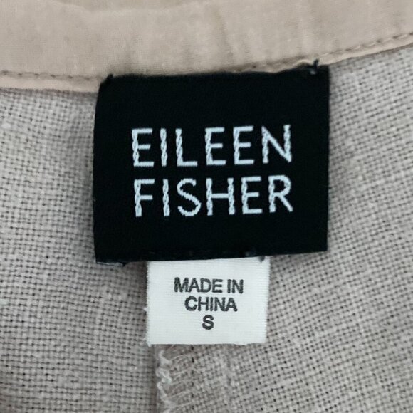 Eileen Fisher wide leg 100% Linen Pants size S lagenlook minimalist - Picture 11 of 11
